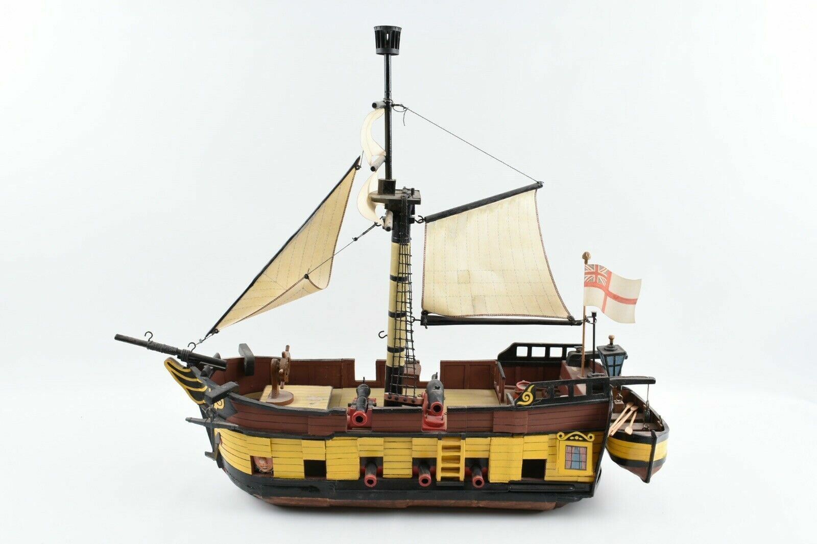 Scratch Built Wooden HMS Cornwall Ship