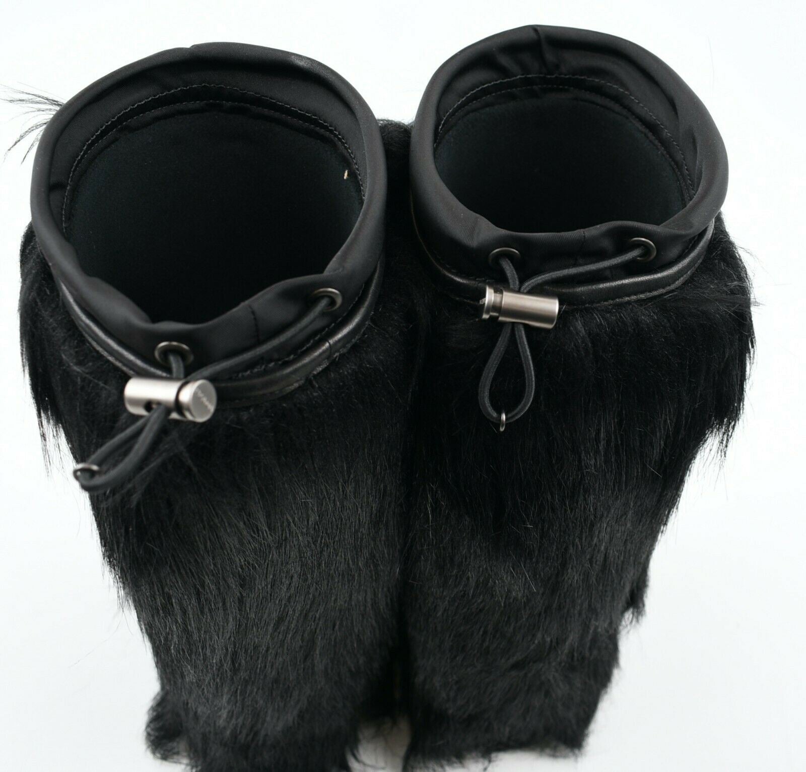 PRADA Women's Black Faux Fur Designer Snow Boots, size UK 3 / EU 36