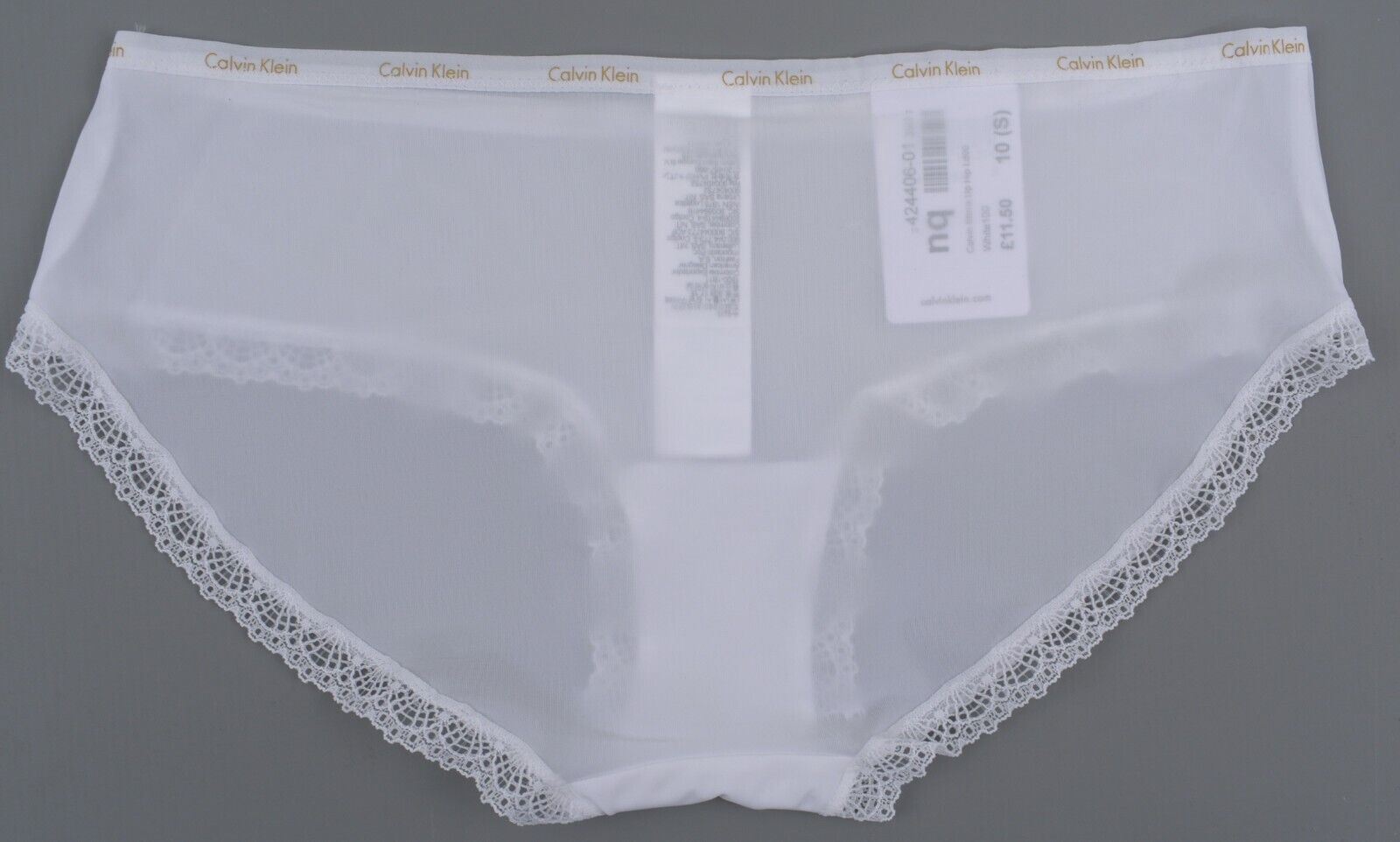 CALVIN KLEIN Underwear: Bottoms Up Women's Hipster Knickers, White, size S