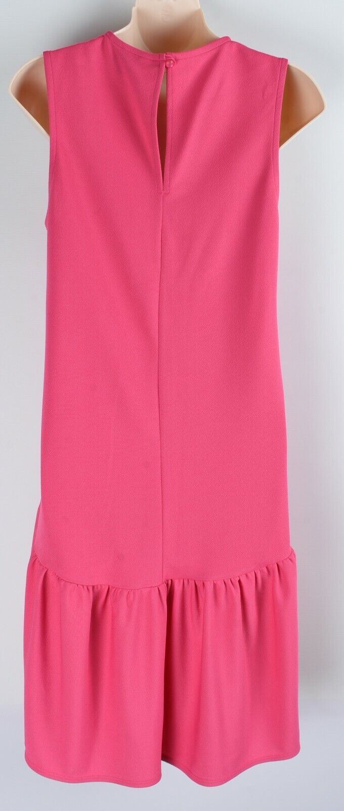 MISS SELFRIDGE Women's Hot Pink Frill Hem Dress, size UK 12