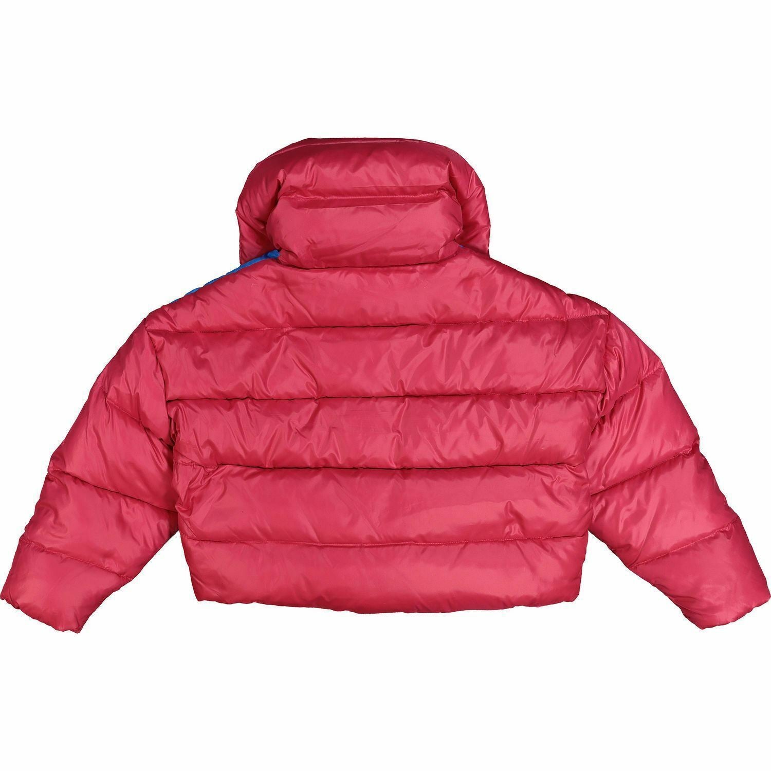 DIESEL Girls' JERLAD Pink & White Stripe Down Cropped Jacket, 8 years & 10 years