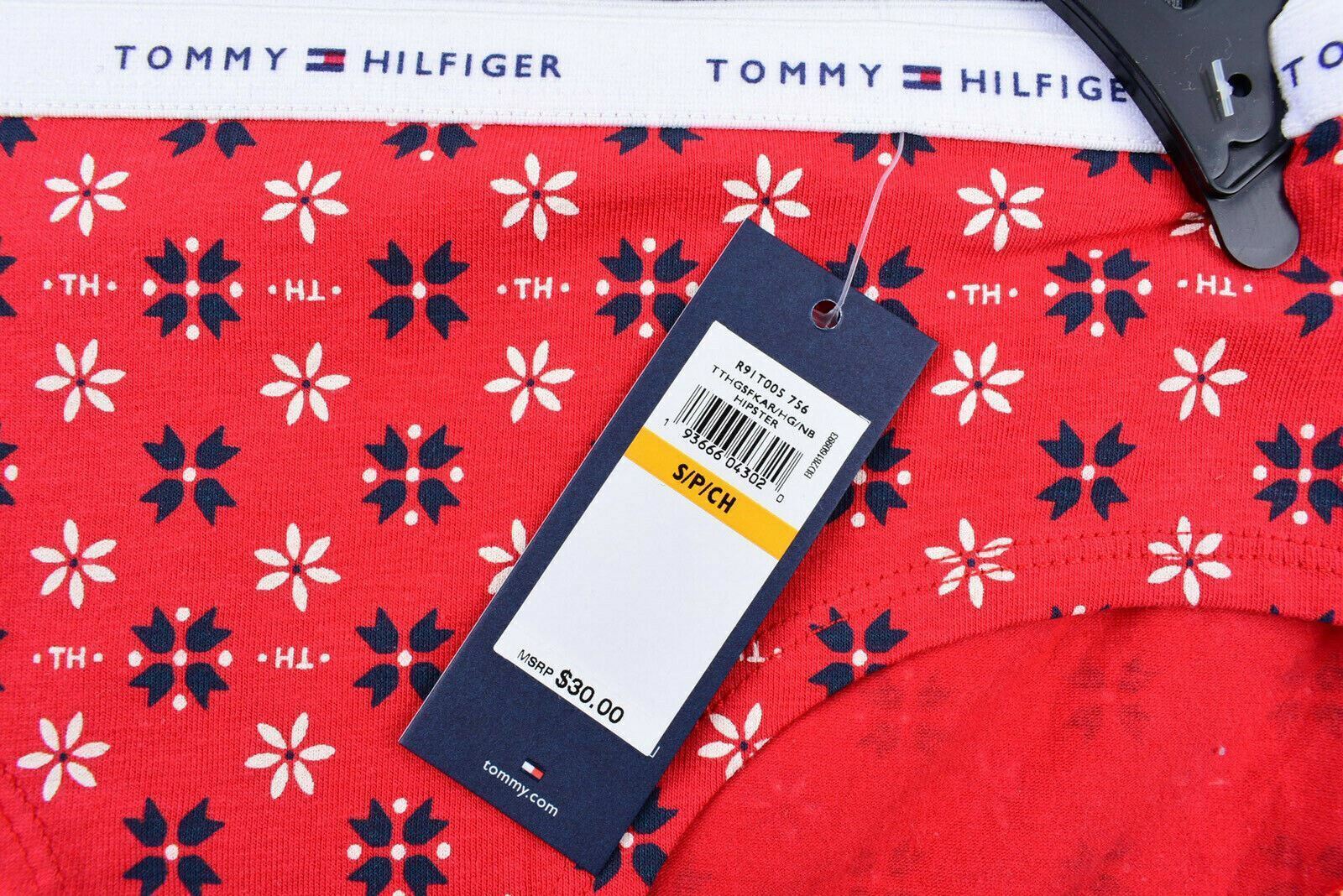 TOMMY HILFIGER 3-pk Women's HIPSTER Briefs Knickers Festive Theme Size Small