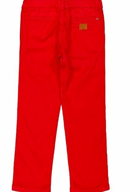ARMANI JUNIOR Boys Red Linen Blend Trousers Size 6 years or 7 years