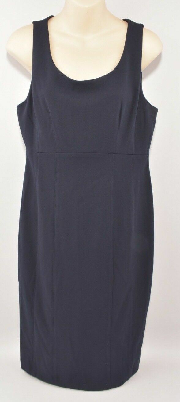 DKNY Women's Navy Blue Sheath Dress, sizes UK 12