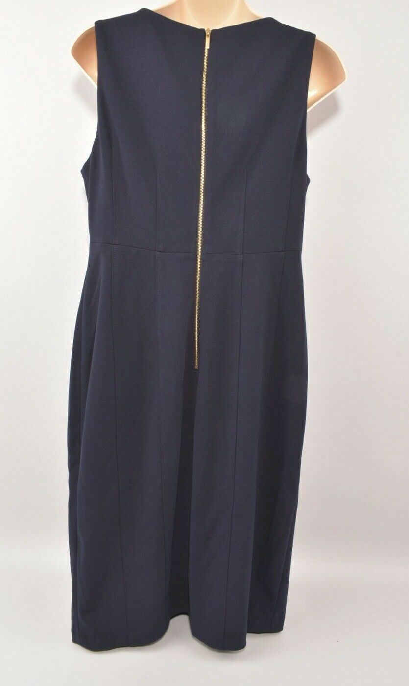 DKNY Women's Navy Blue Sheath Dress, sizes UK 12