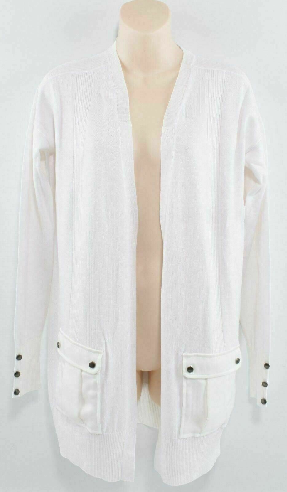 NEXT Women's Utility Open Cardigan, Off-White, size UK 10