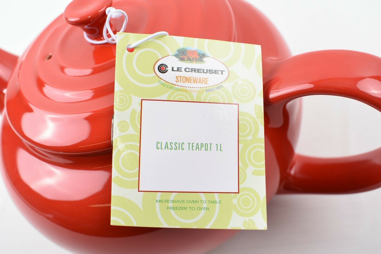 LE CREUSET Stoneware: Chilli Red Teapot 1L