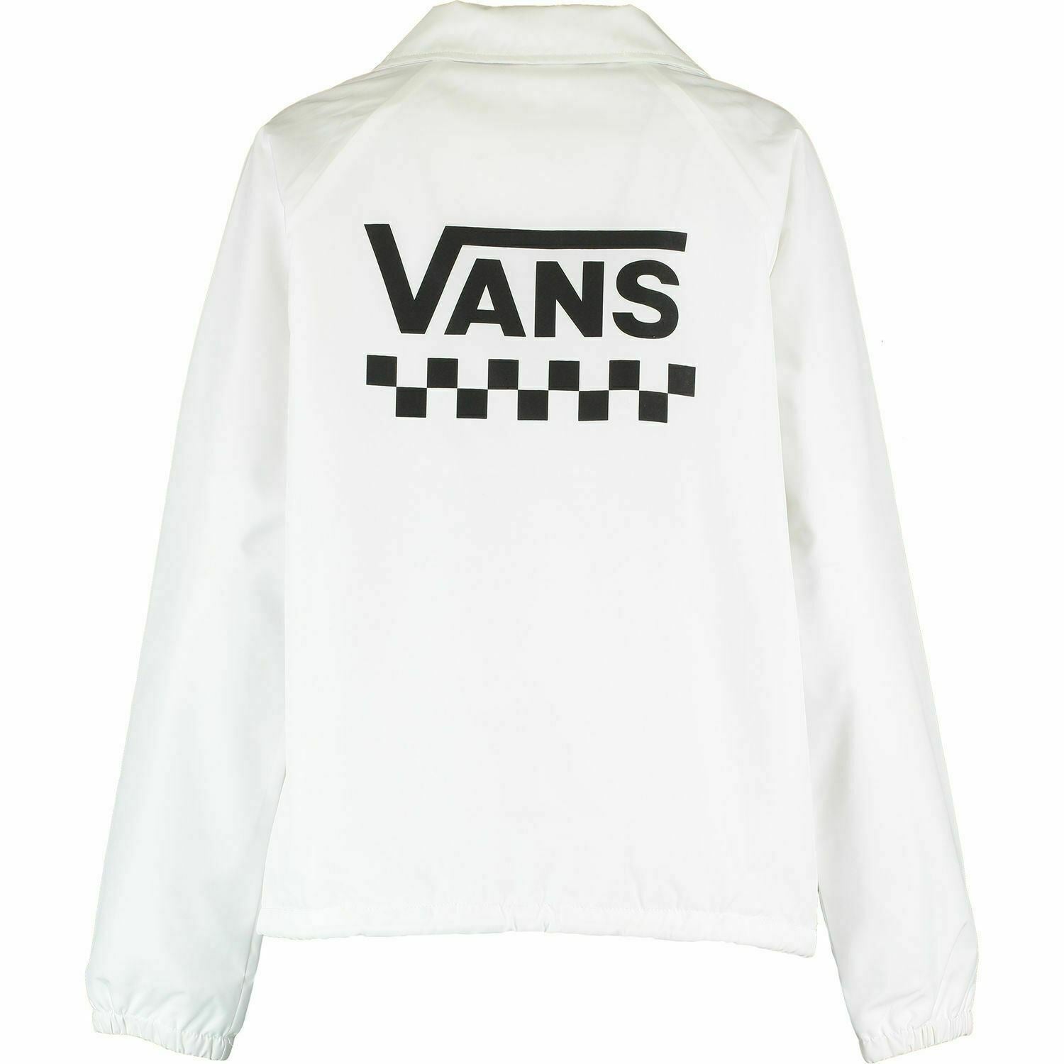 VANS Women's White Logo Print Jacket , size  Medium