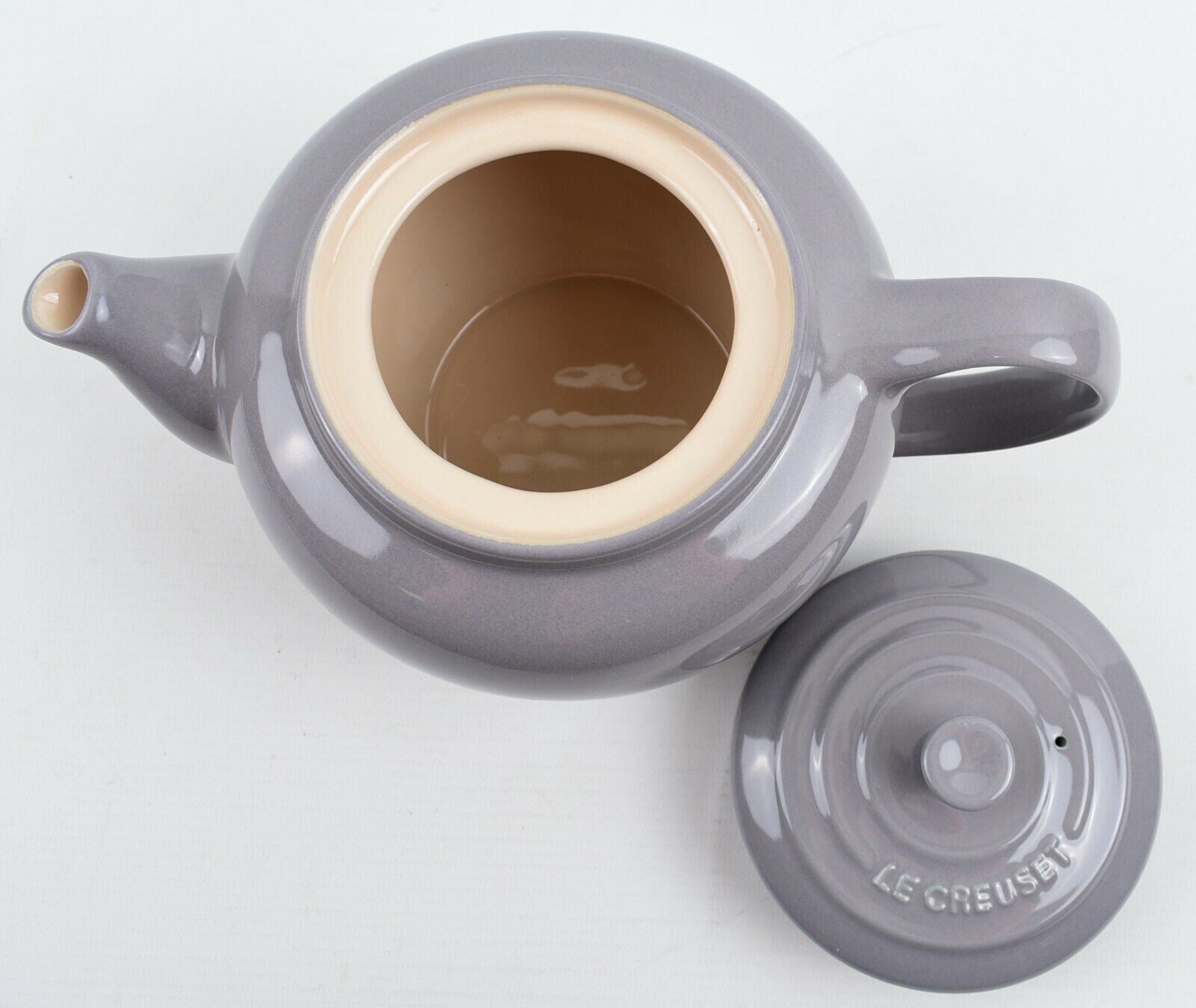 LE CREUSET Stoneware: Stone Grey Round Teapot 1L