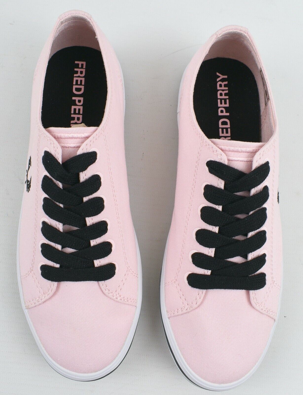 FRED PERRY Women's KINGSTON TWILL Trainers, Iced Pink, size UK 3 /EU 36