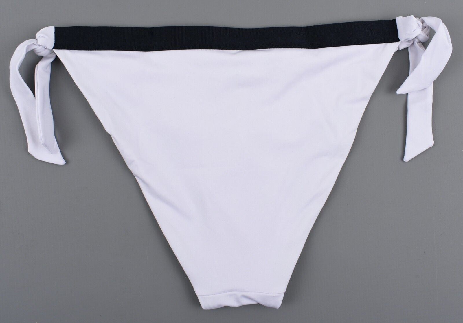 TOMMY HILFIGER Swimwear: Women's Side Tie Cheeky Bikini, White, size M (UK 12)