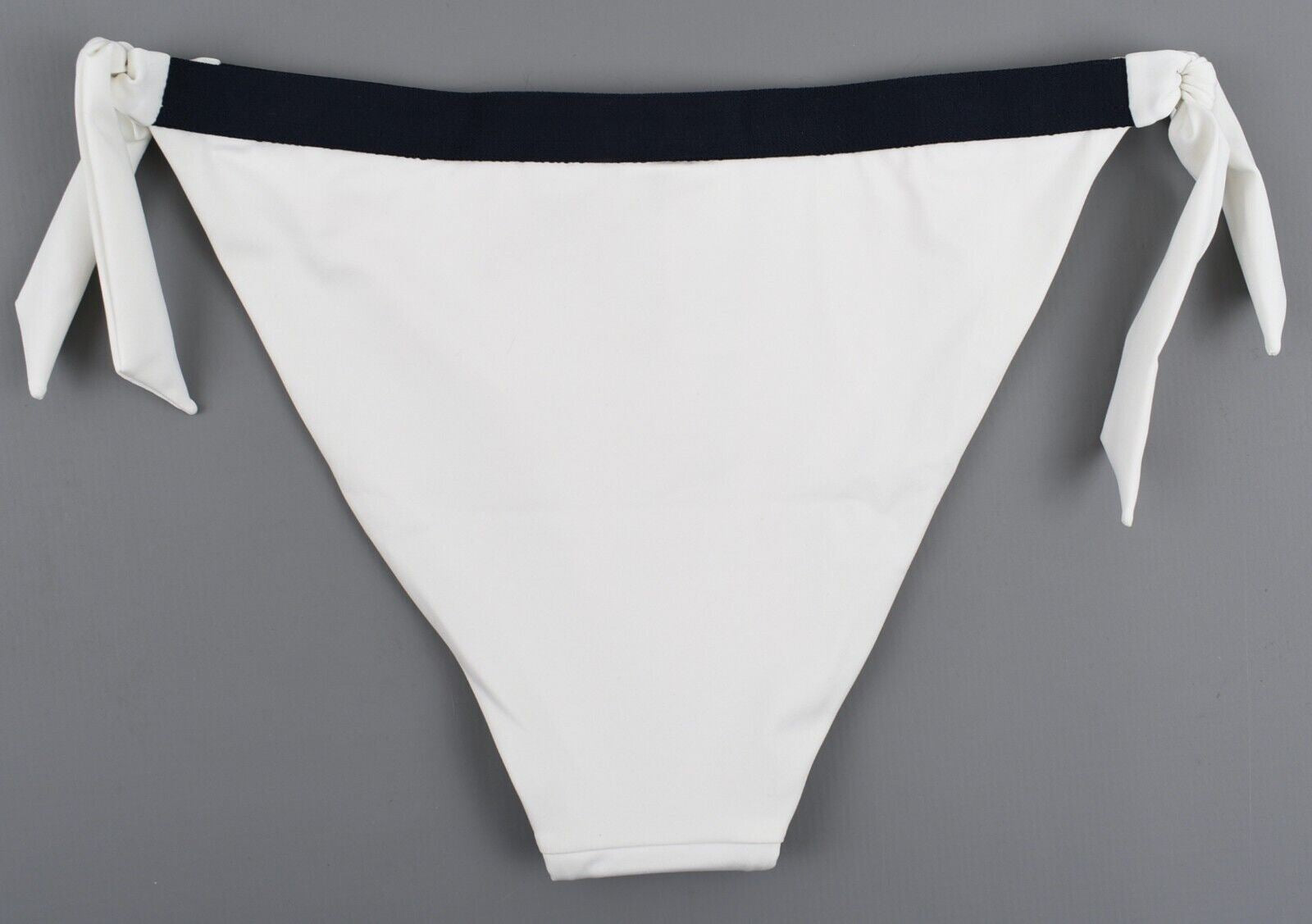 TOMMY HILFIGER Swimwear: Women's Side Tie Cheeky Bikini, Snow White, M (UK 12)
