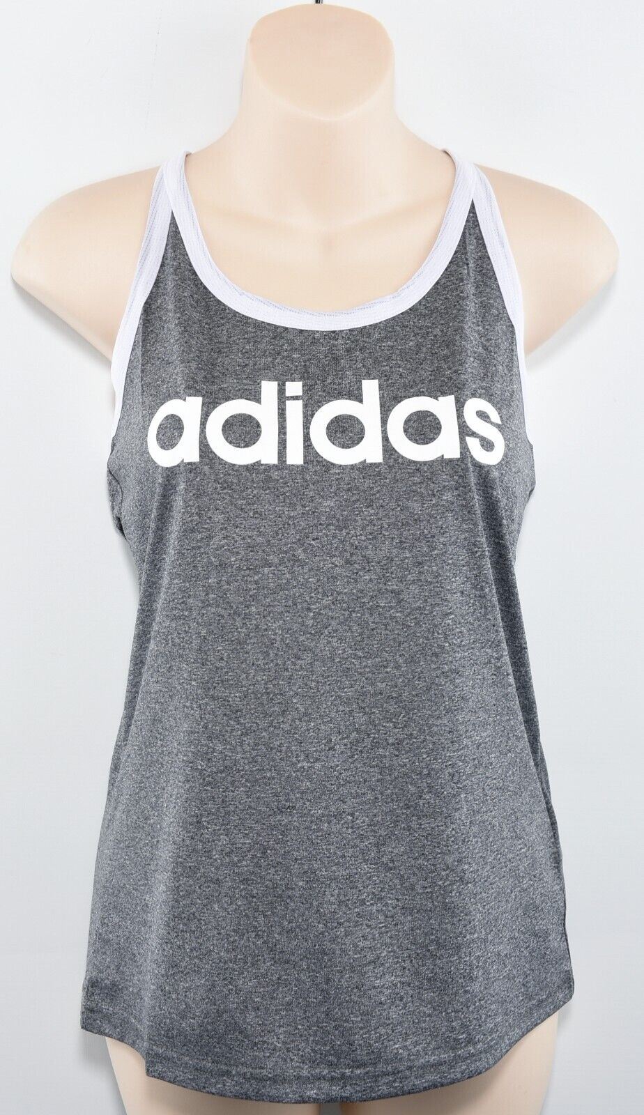 ADIDAS Womens Activewear HI5 Climalite Tank Top Grey size S UK 8-10