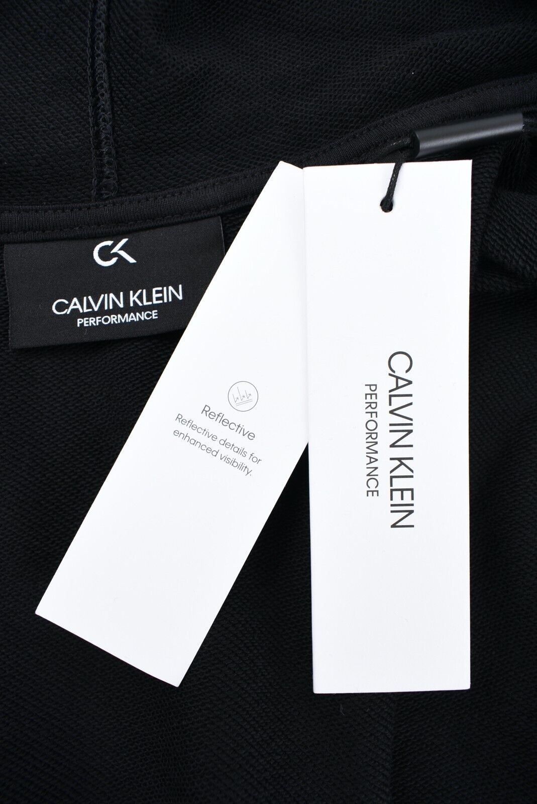 CALVIN KLEIN Performance Men's Full Zip Jacket, Hoodie Sweatshirt, Black, size S