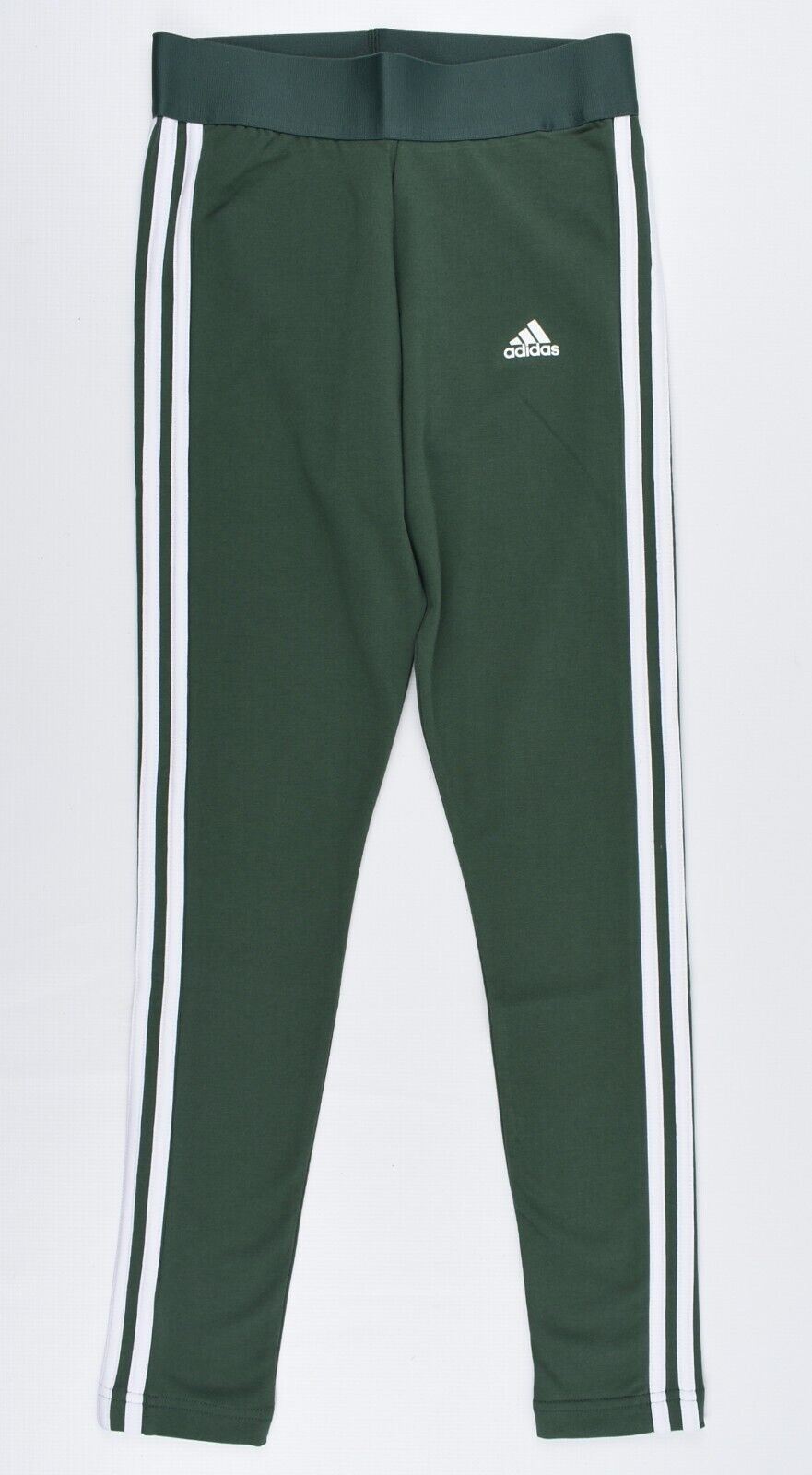 ADIDAS Women's 3 Stripes Cotton Leggings, Green Oxide, size XS (UK 4-6)