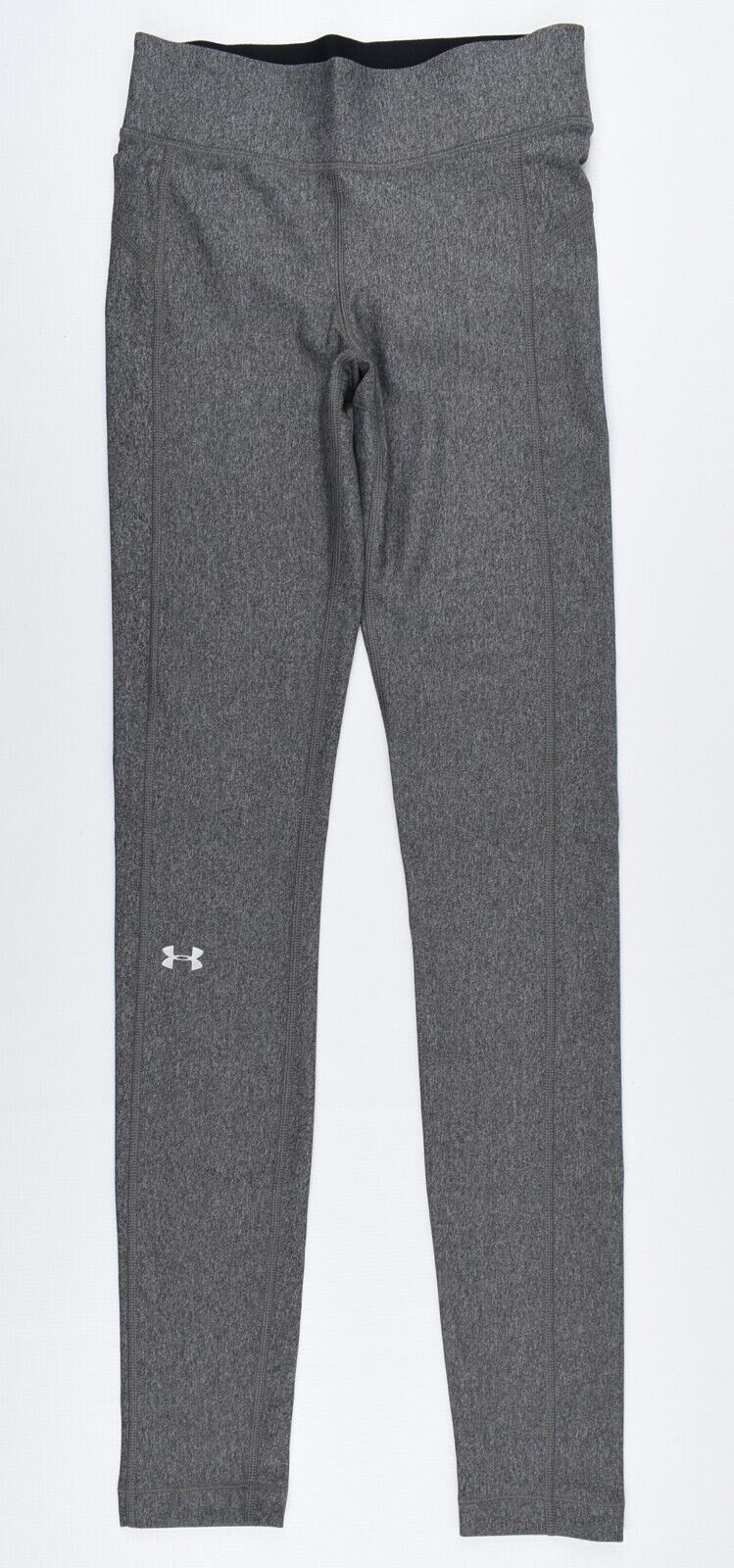 UNDER ARMOUR Activewear Women's HeatGear Leggings, Carbon Grey, size XS (UK 8)