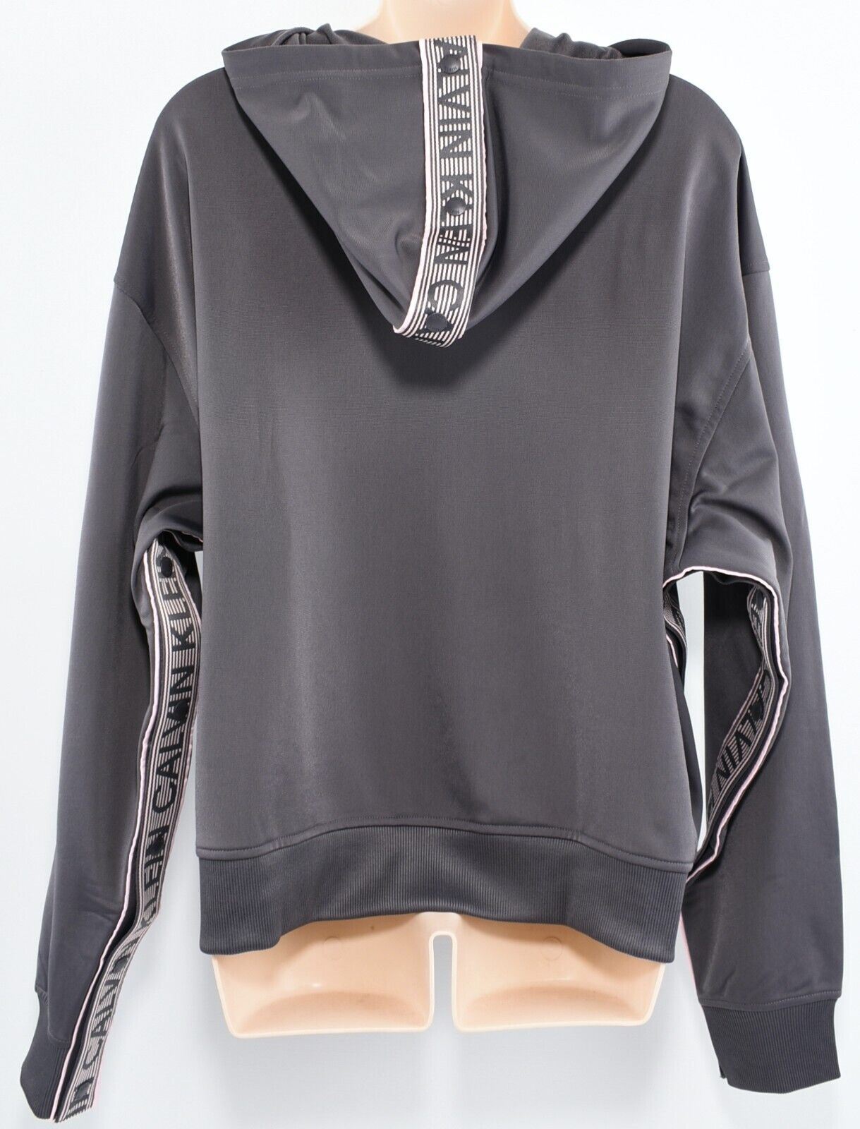 CALVIN KLEIN Performance - Women's Relaxed Fit Hoodie, Blackened Pearl, size XS