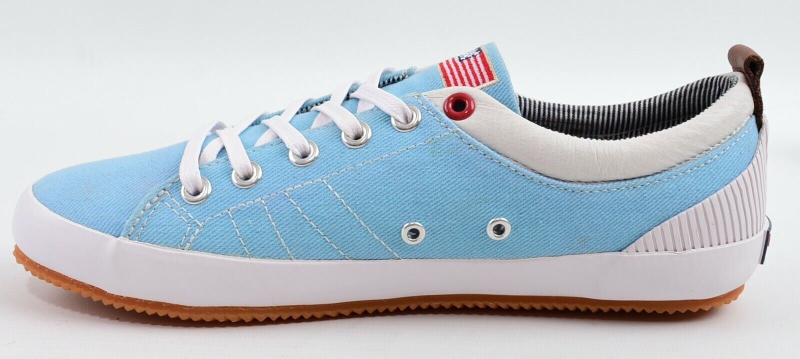 U.S. POLO ASSN. Women's LAURIE Canvas Trainers, Sky Blue, UK 5 - EU 38 *MARKS*