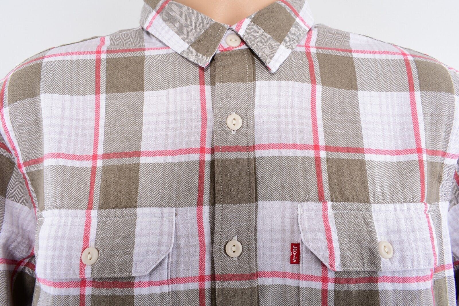 LEVI'S Men's Jackson Checked Worker Shirt, Relaxed Fit, Multicoloured, size M