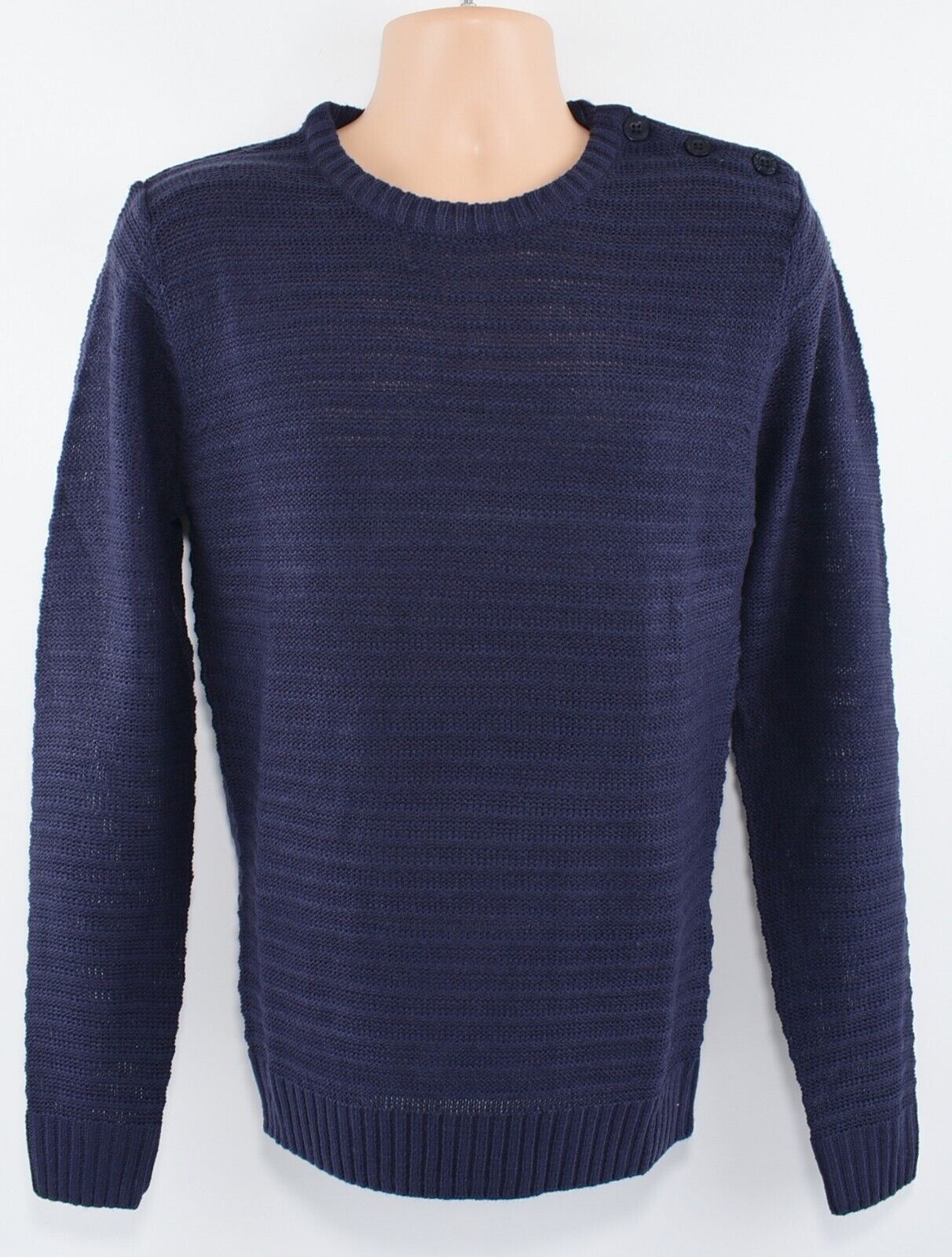 LEE COOPER Men's Knitted Jumper, Navy Blue, size SMALL