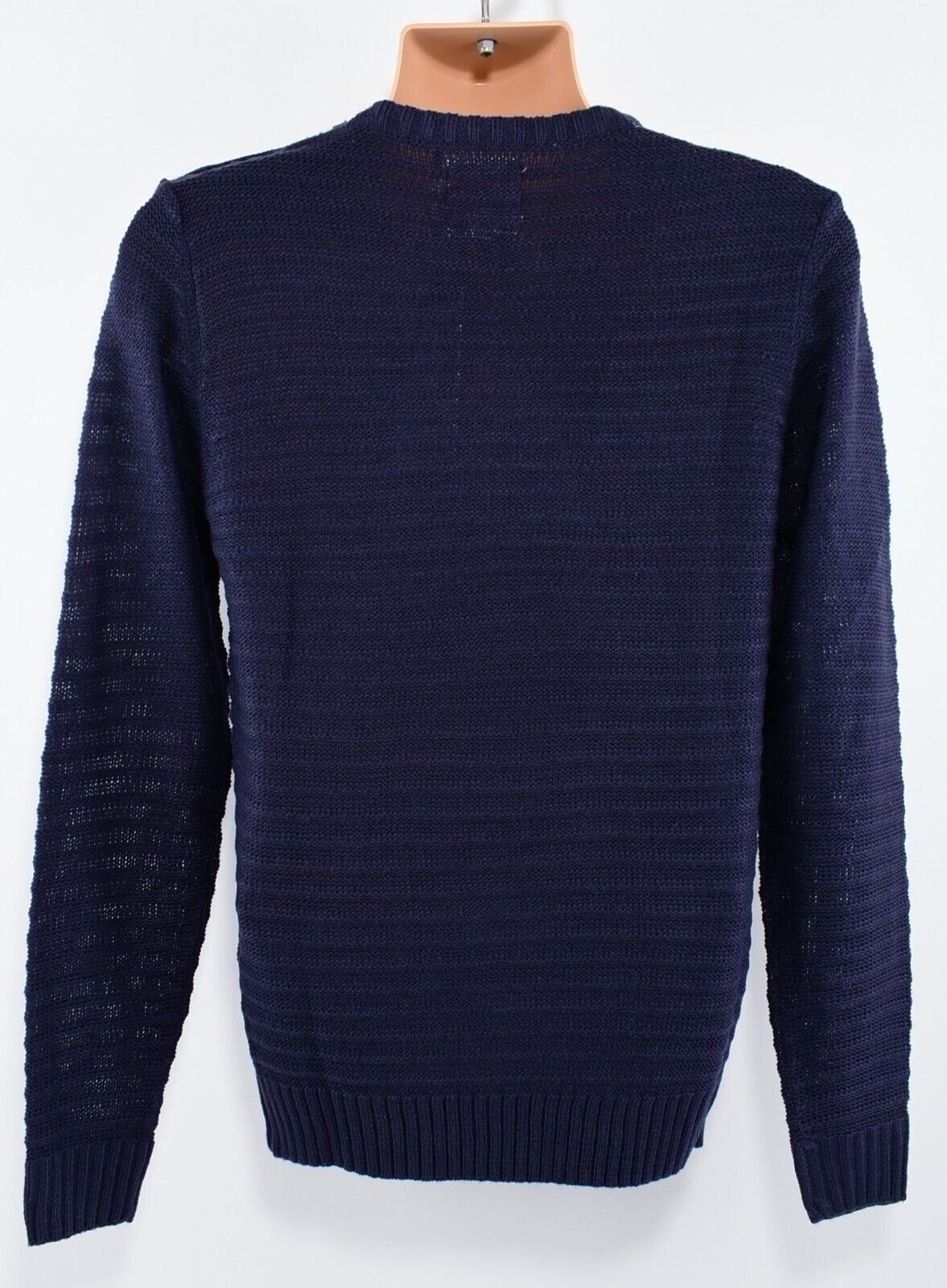 LEE COOPER Men's Knitted Jumper, Navy Blue, size SMALL