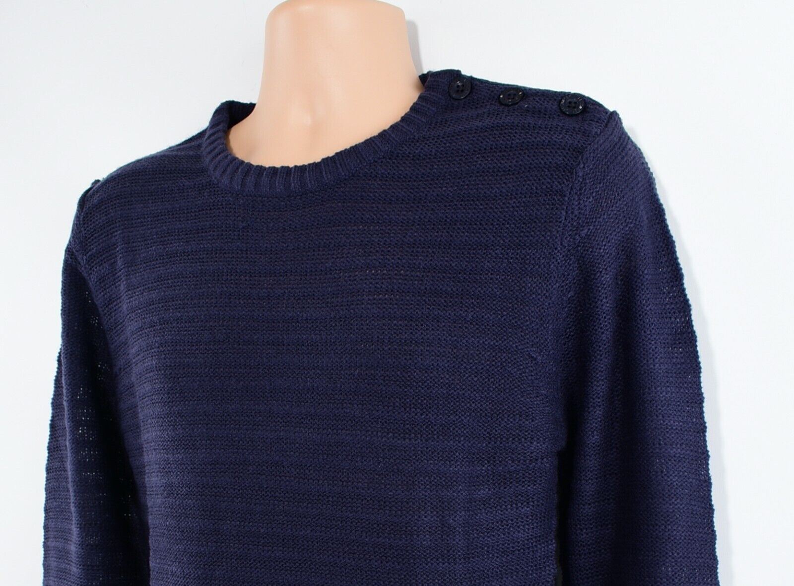 LEE COOPER Men's Knitted Jumper, Navy Blue, size SMALL