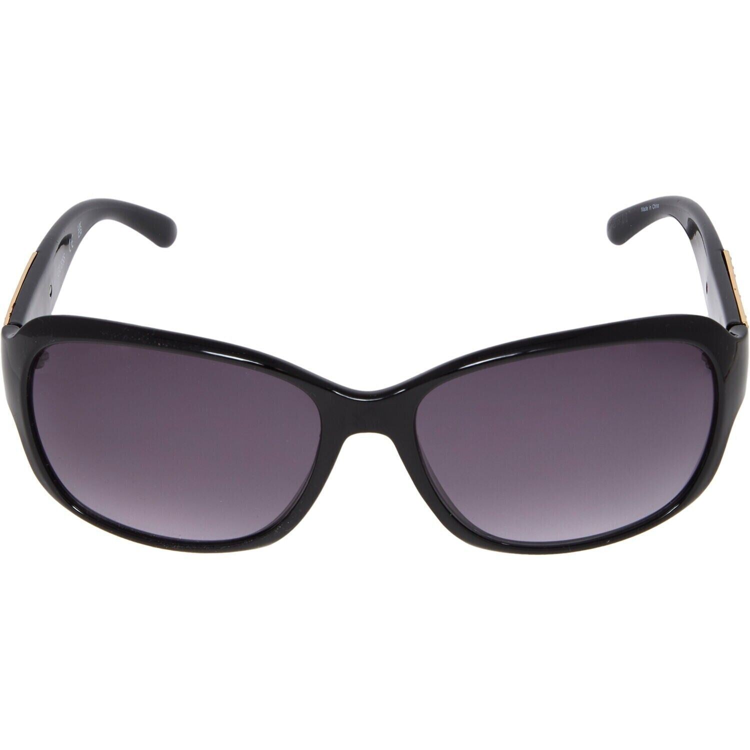 GUESS Women's Black Frame Sunglasses, Embellished Arms, GF0395