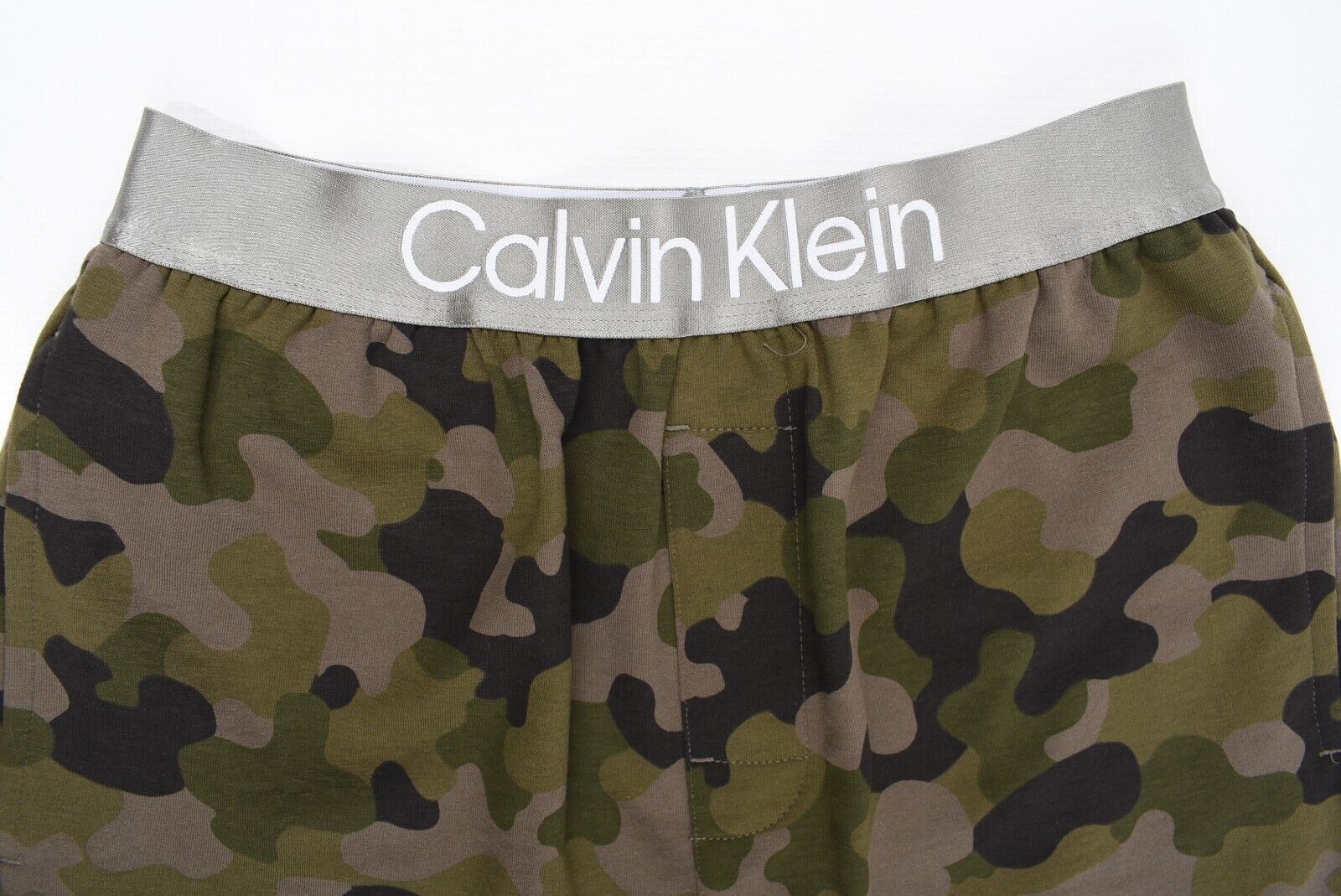 CALVIN KLEIN Sleepwear: Men's Lounging / Pyjama Shorts, Camo Army Green, size S