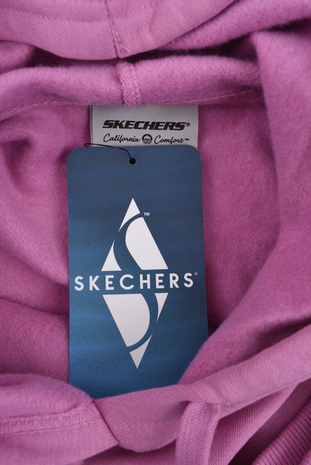 SKECHERS Women's Diamond Logo Hoodie, Hooded Sweatshirt, Purple, size XS (UK 8)