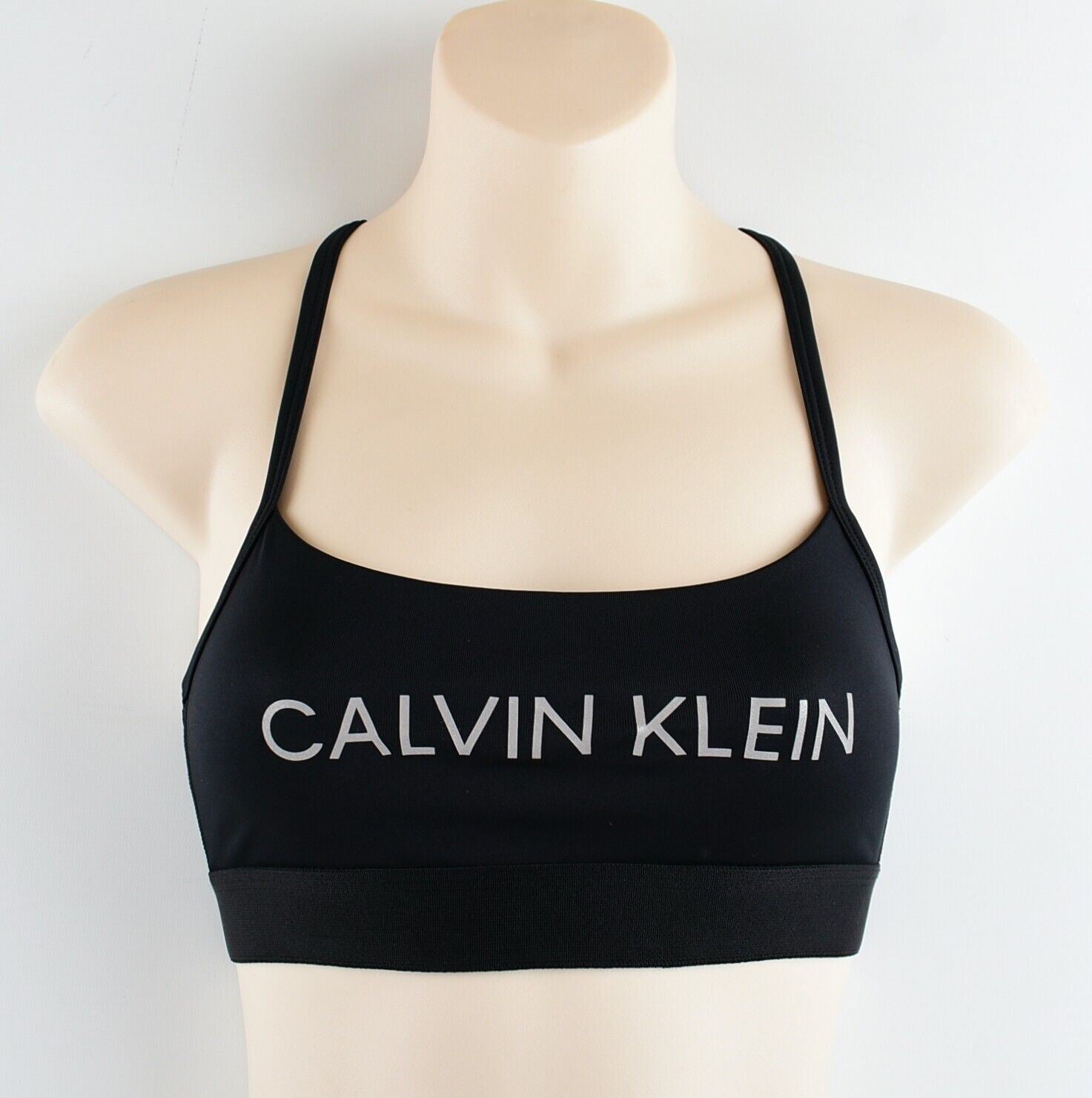 CALVIN KLEIN Performance: Women's Sports Bra, Low Support, Black, size XS /UK 8