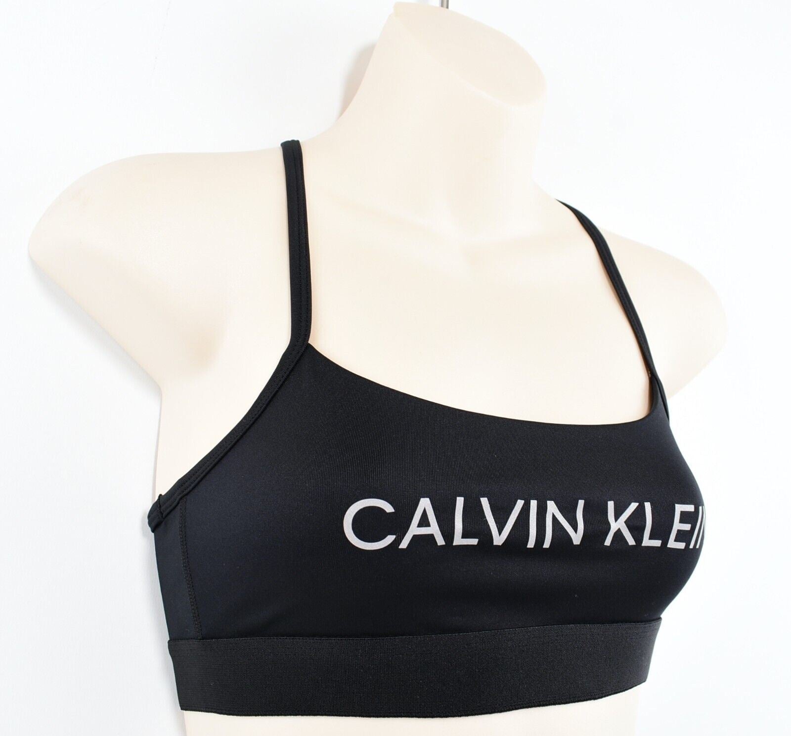 CALVIN KLEIN Performance: Women's Sports Bra, Low Support, Black, size XS /UK 8