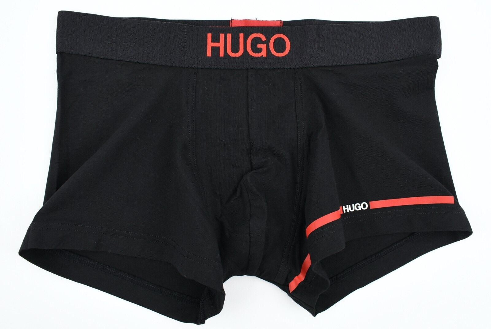 HUGO BOSS Underwear: Men's 2-Pack Low Rise Boxer Trunks, Black/Grey, size S