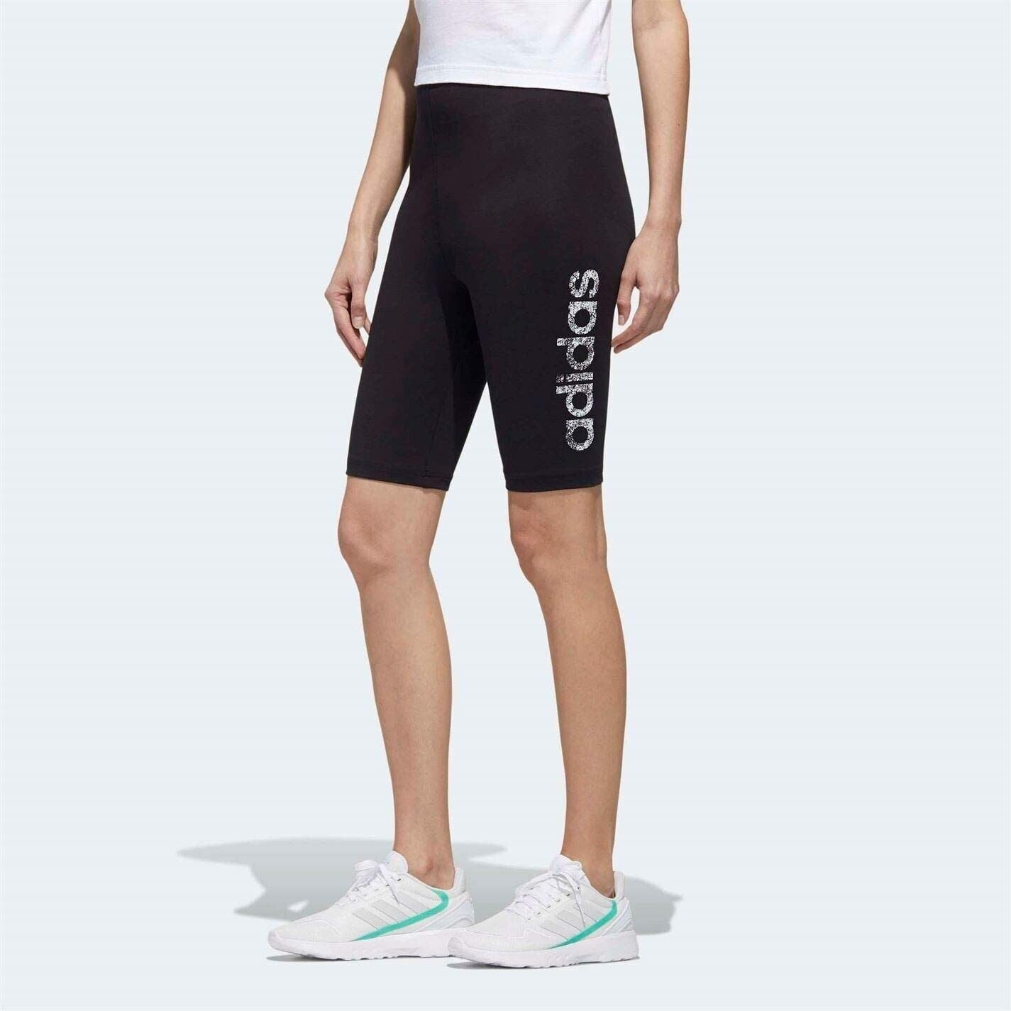 ADIDAS Cycling Shorts, Short Cotton Leggings, Black, size XS (UK 4-6)