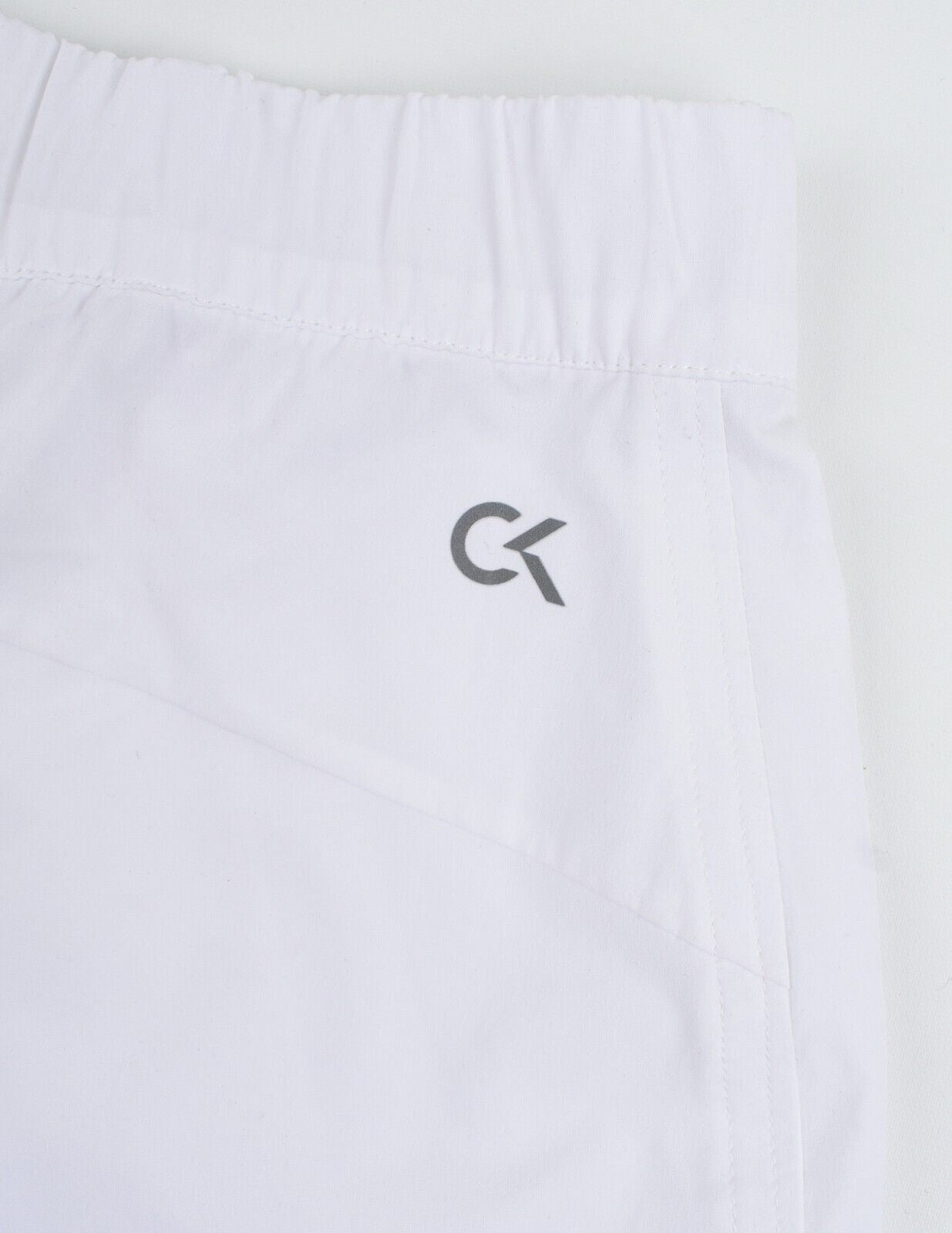 CALVIN KLEIN Performance: Women's Woven Shorts, White, size L /UK 14