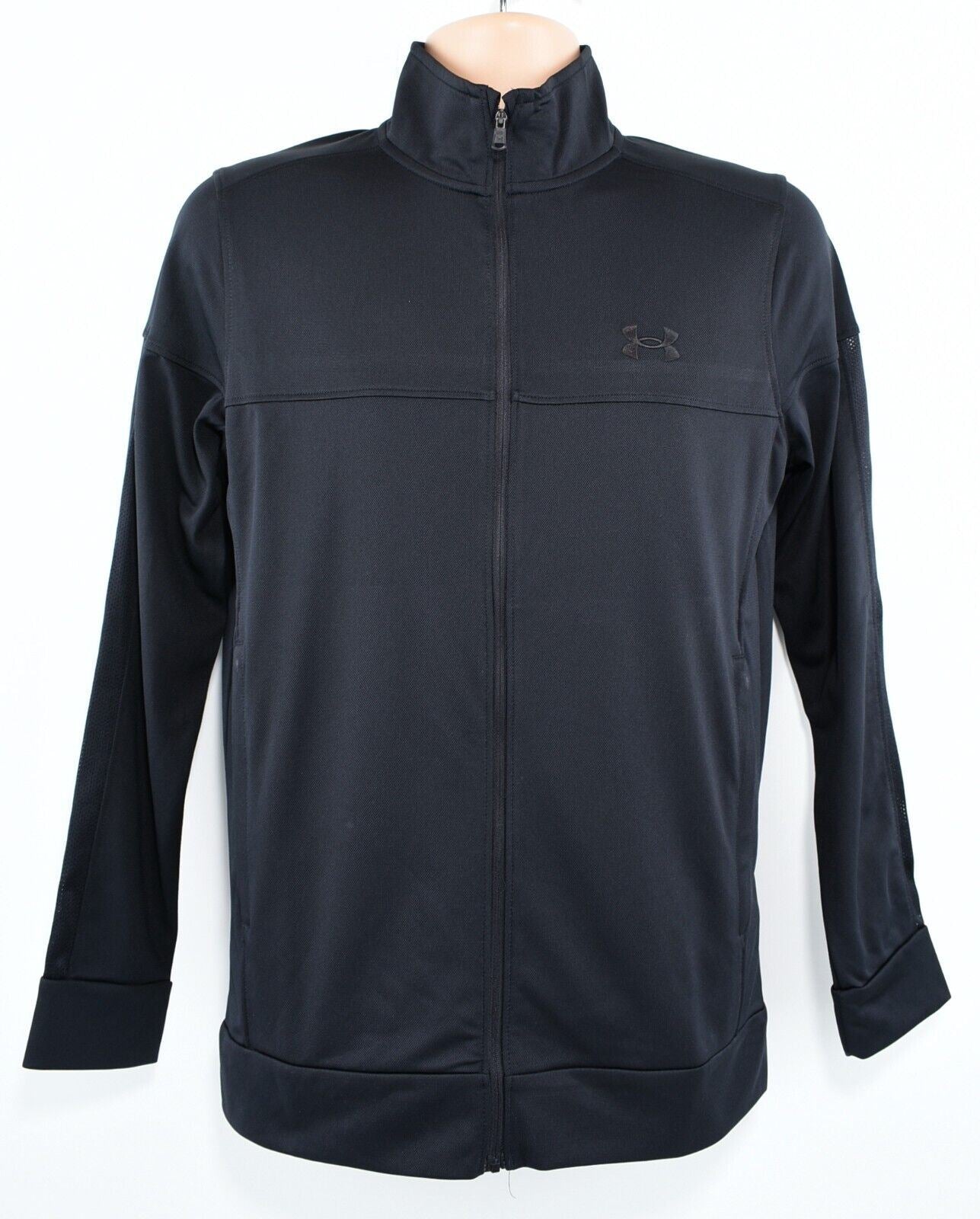 UNDER ARMOUR Men's Sportstyle Zip Tracktop / Tricot Jacket, Black, size S