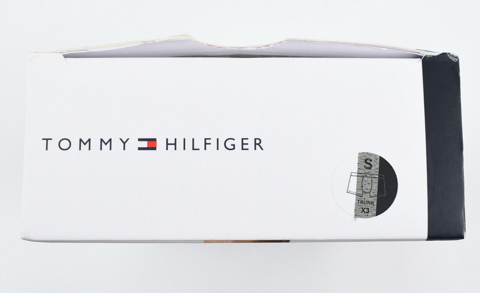 TOMMY HILFIGER Underwear: Men's 3-pk Boxer Trunks, Black/Grey/White, size SMALL