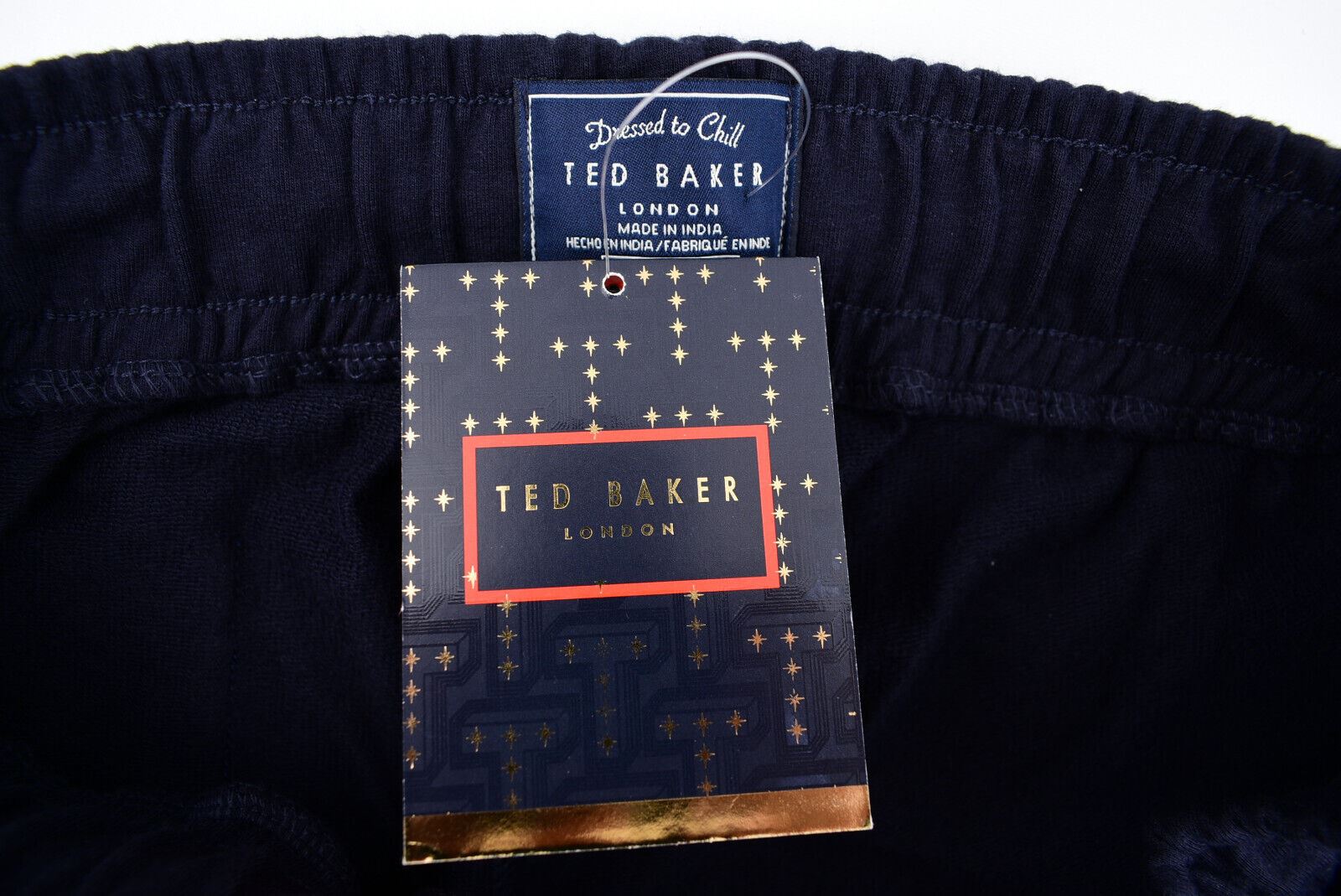 TED BAKER Men's French Terry Joggers, Lounging Pants, Navy Blue, Ted size 3 /M