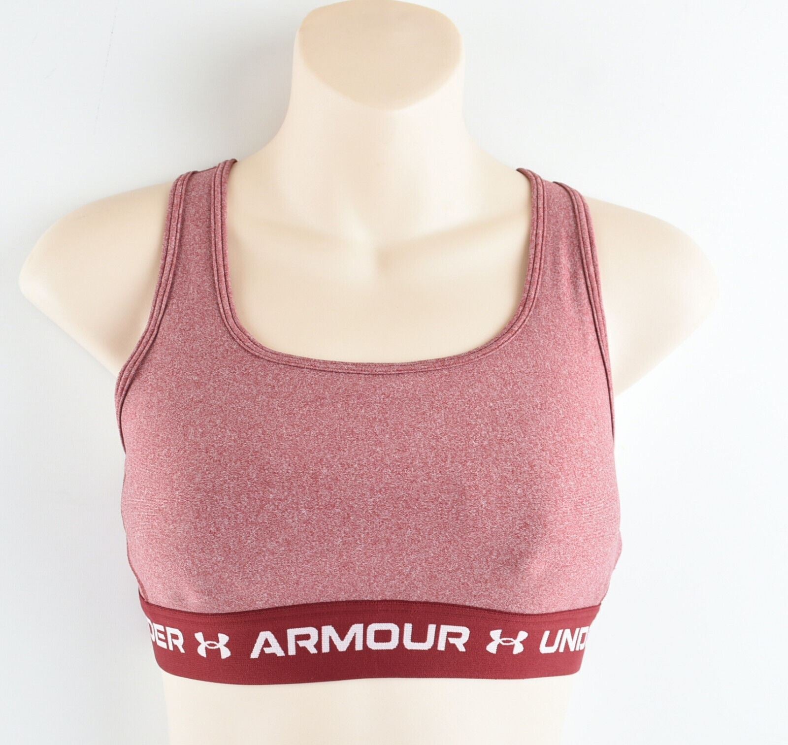 UNDER ARMOUR Women's Medium Support Sports Bra, League Red, size S /UK 10