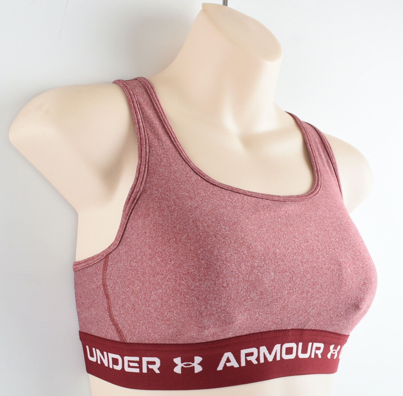 UNDER ARMOUR Women's Medium Support Sports Bra, League Red, size S /UK 10