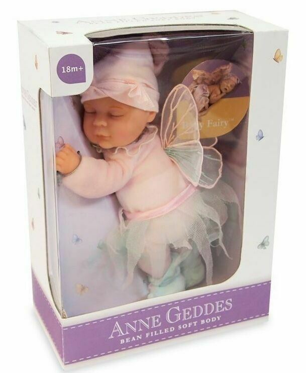 ANNE GEDDES 'Baby Fairy' Bean Filled Soft Doll - Boxed