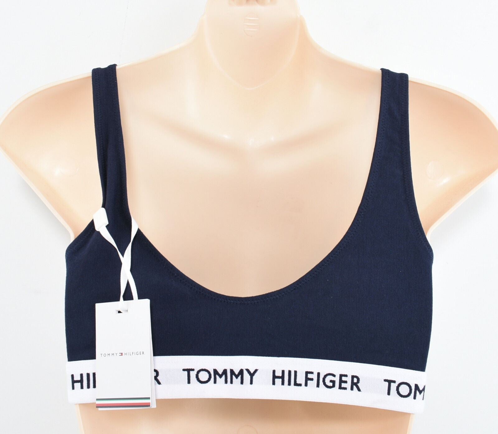 TOMMY HILFIGER - TOMMY 85 Women's Organic Cotton Bralette, Multicoloured, size S