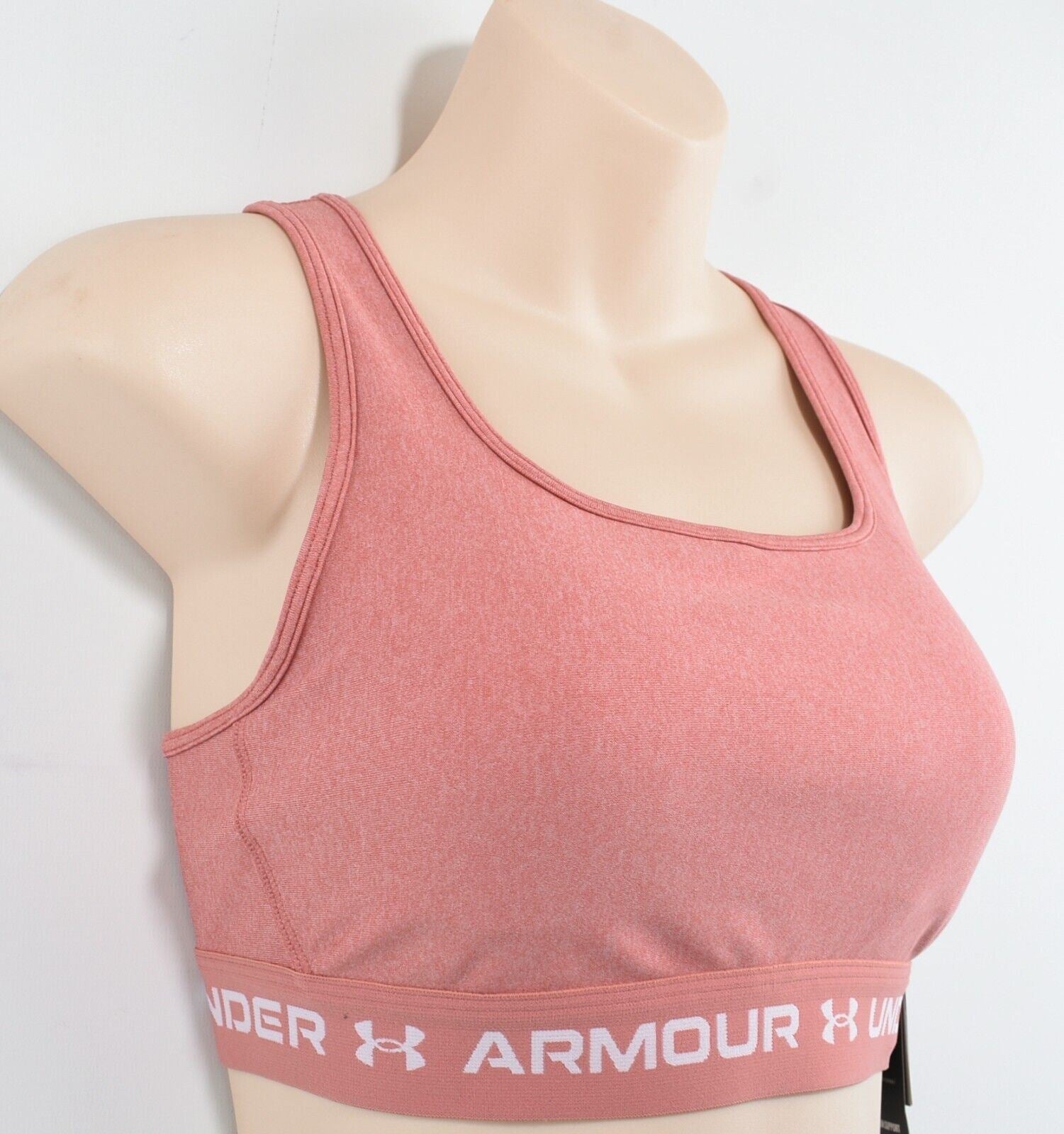 UNDER ARMOUR Women's Medium Support Sports Bra, Stardust Pink, size M /UK 12