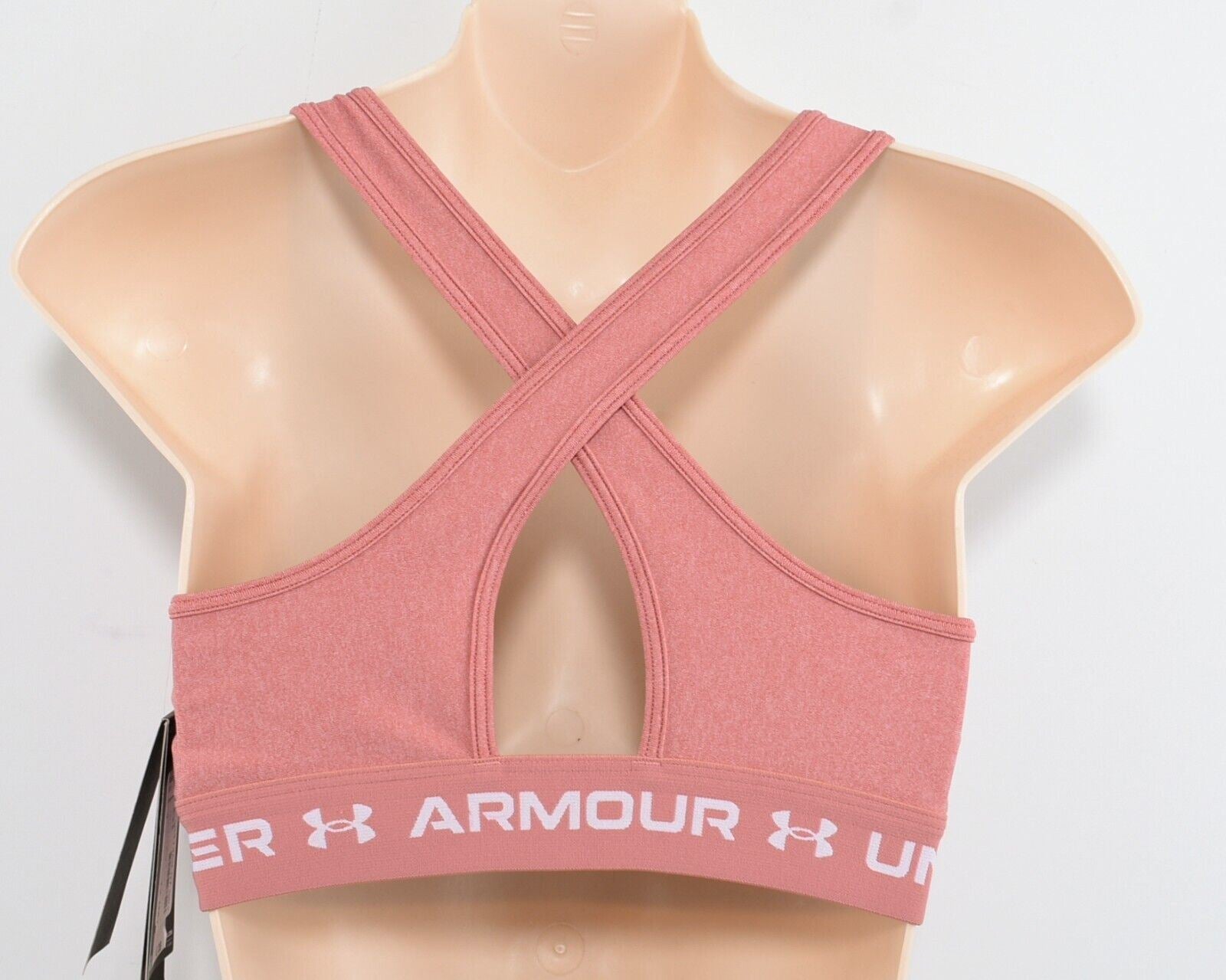 UNDER ARMOUR Women's Medium Support Sports Bra, Stardust Pink, size M /UK 12