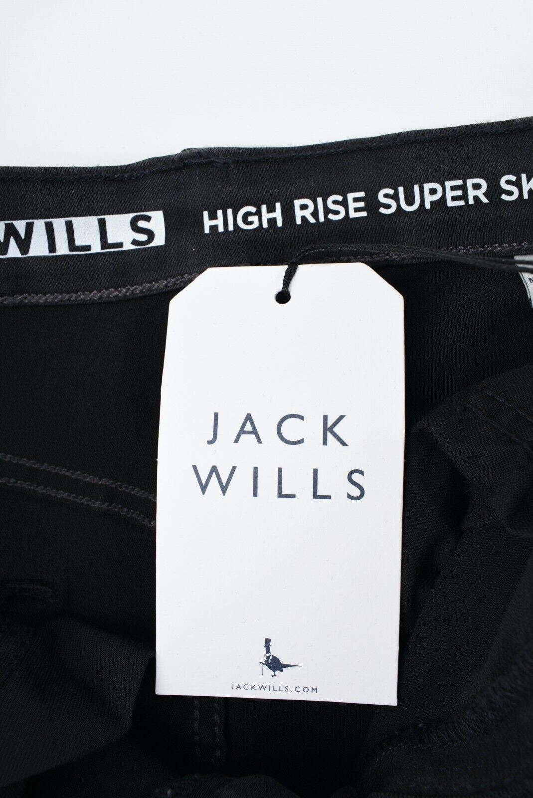 JACK WILLS Women's JAGGER High Rise Super Skinny Jeans, Black, size W28 L30