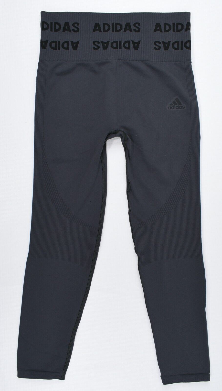 ADIDAS Women's AEROKNIT High Rise 7/8 Leggings, Dark Grey size L /UK 16-18