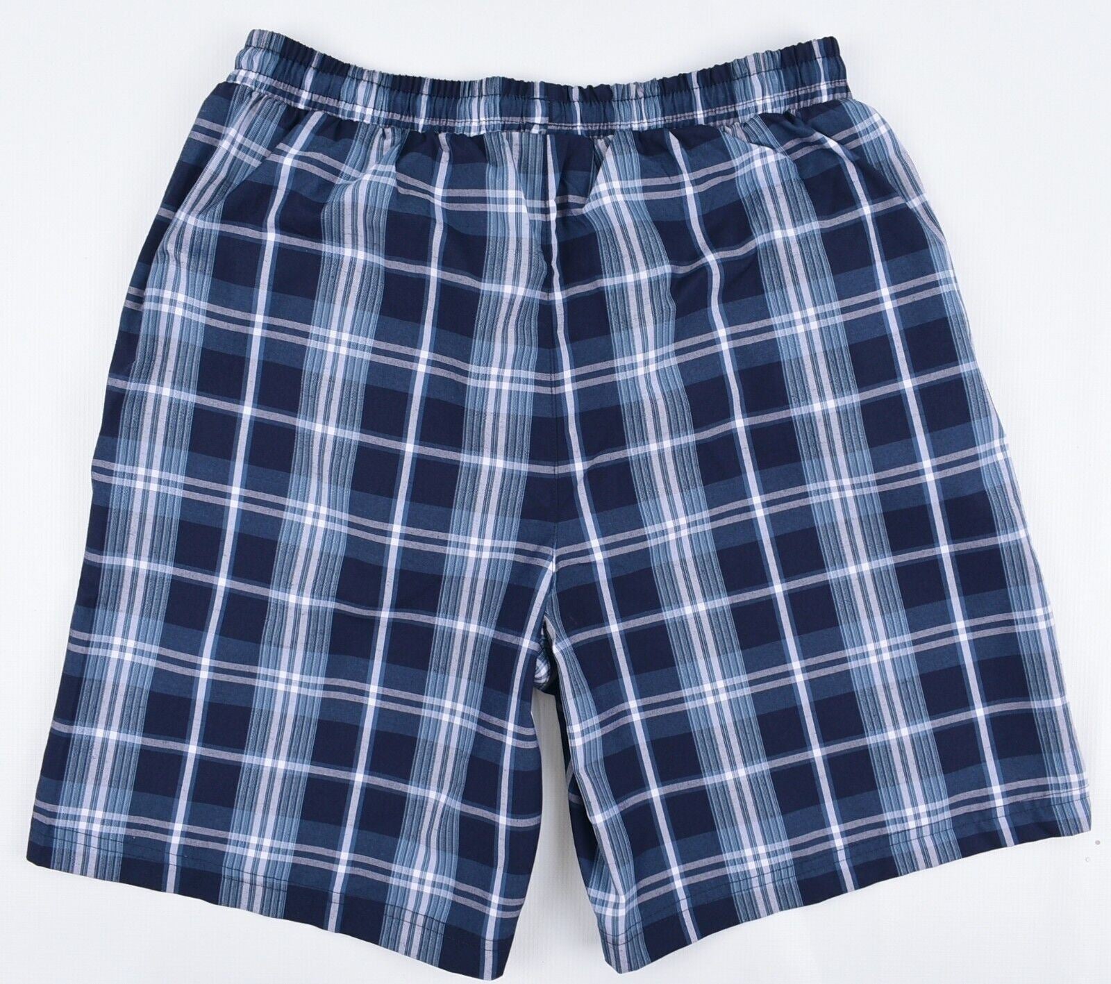 SLAZENGER Men's Blue Checked Shorts, size SMALL
