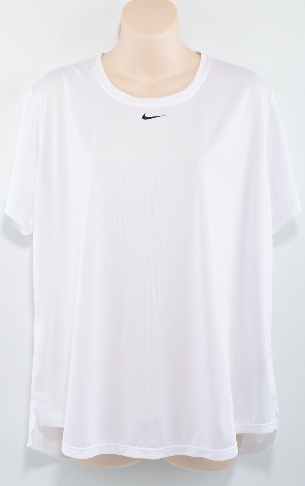 NIKE One Dri-Fit Women's Training Running Gym T-shirt Top, White, size L / UK 16