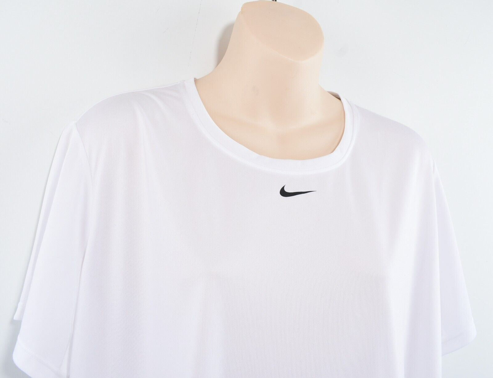 NIKE One Dri-Fit Women's Training Running Gym T-shirt Top, White, size L / UK 16