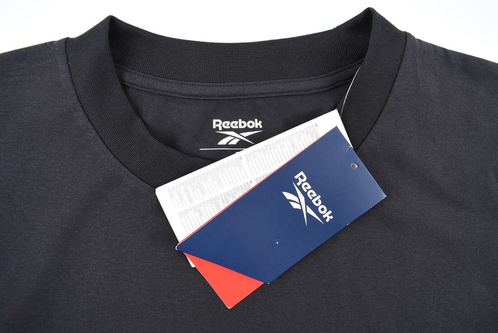 REEBOK Activewear: Men's VECTOR TEE, Black T-shirt, size L-XL