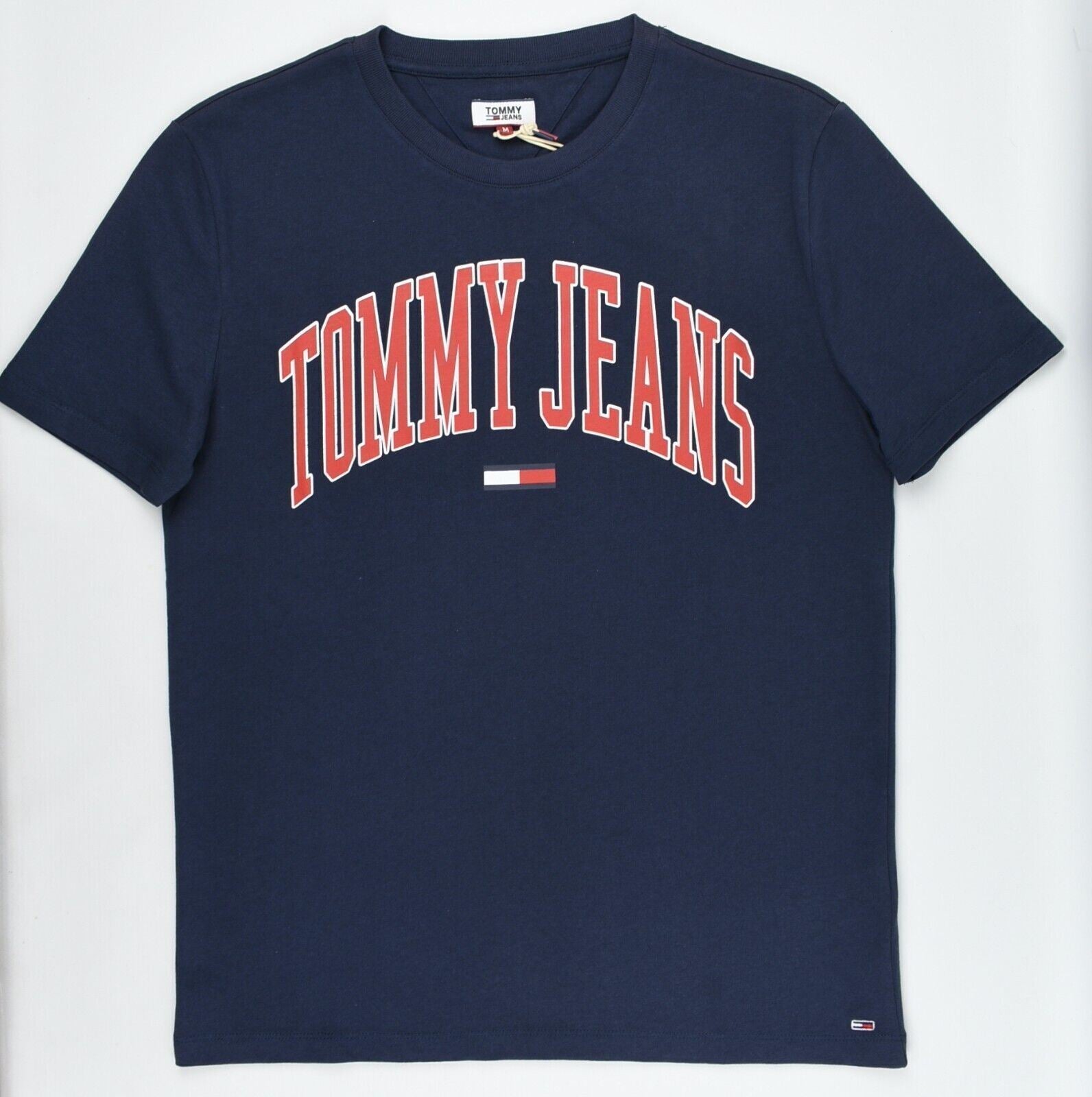 TOMMY HILFIGER Women's Collegiate Logo T-shirt, Twilight Blue, size XS (UK 8)